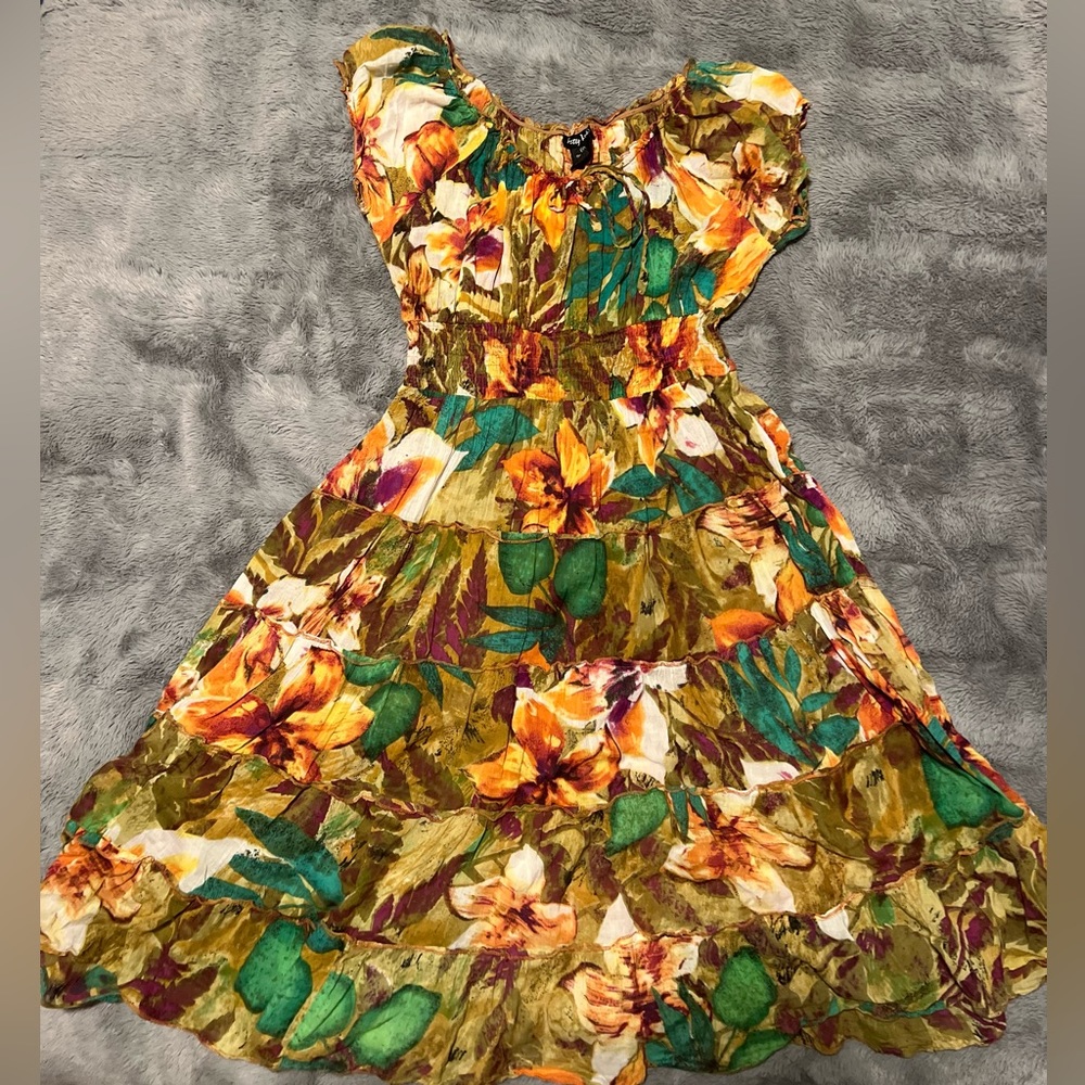 Pretty Pink Multicolor Floral Dress